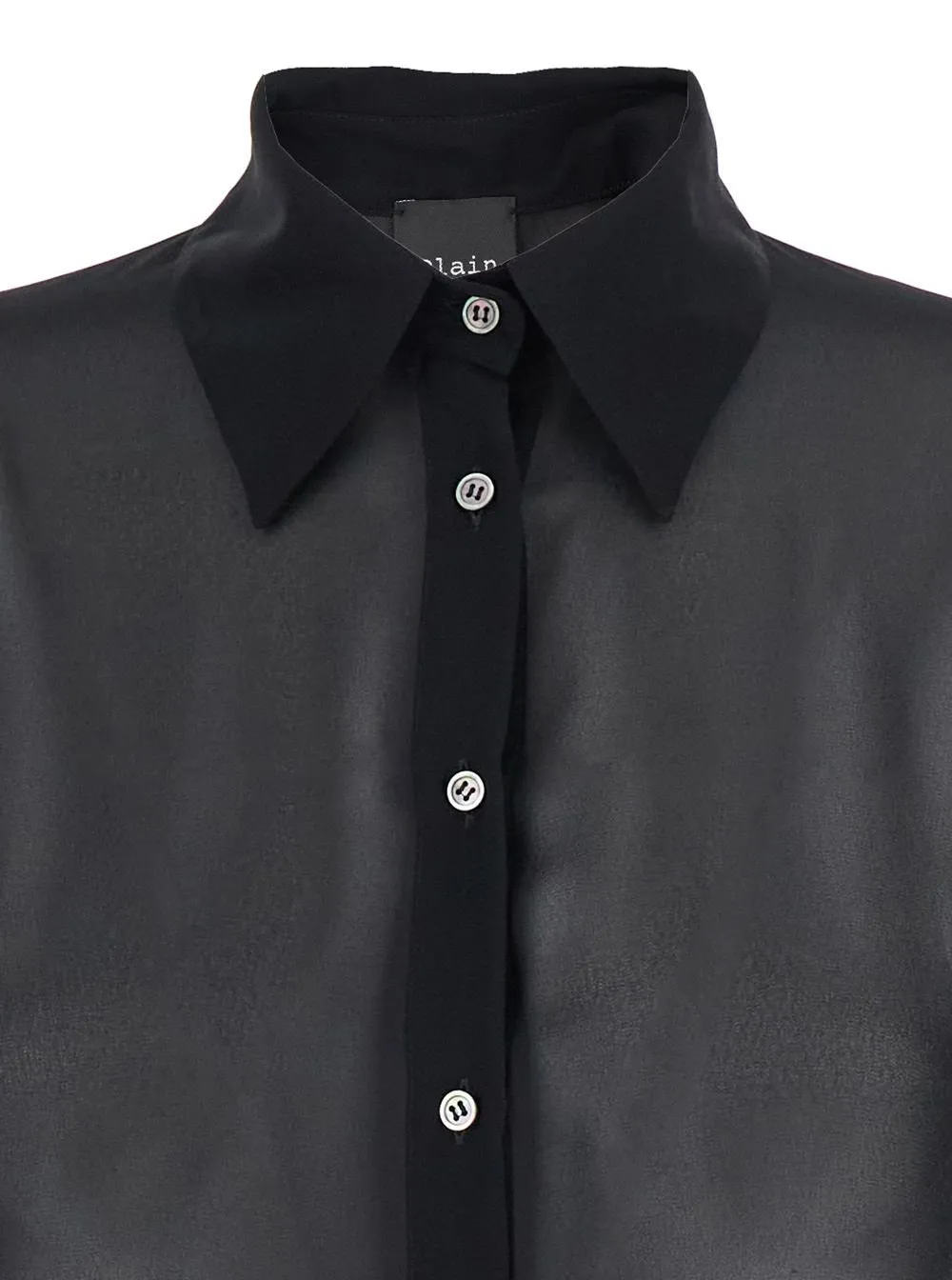 Plain Oversized Sheer Blouse