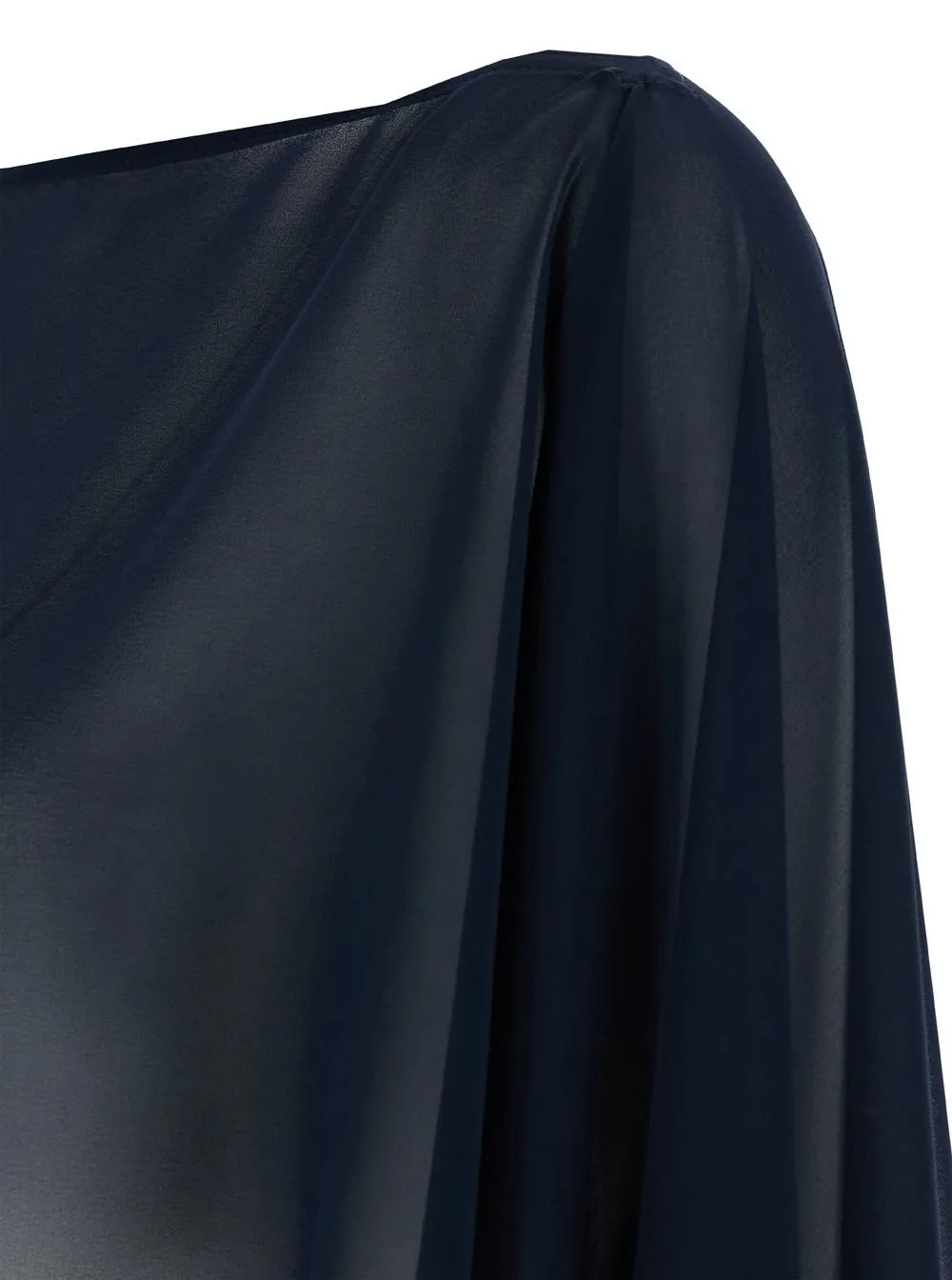 Plain Sheer Boat Neck Stole