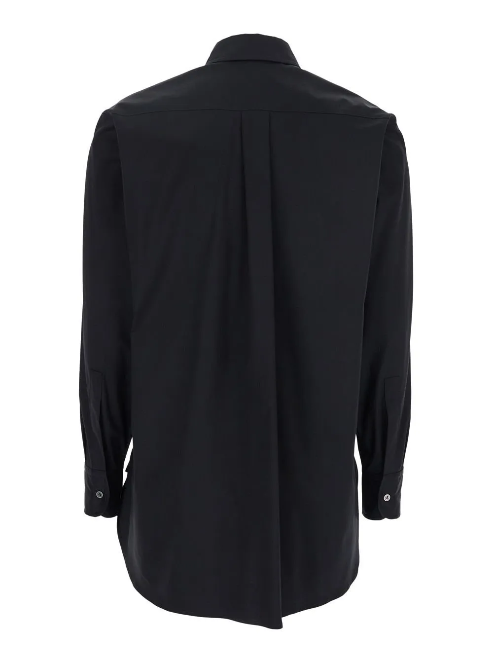 Plain Oversized Button-Up Shirt