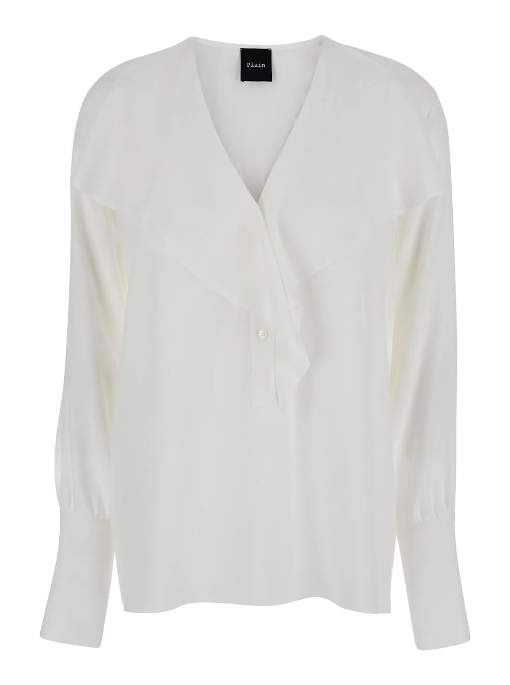 Plain Volant Detail Shirt