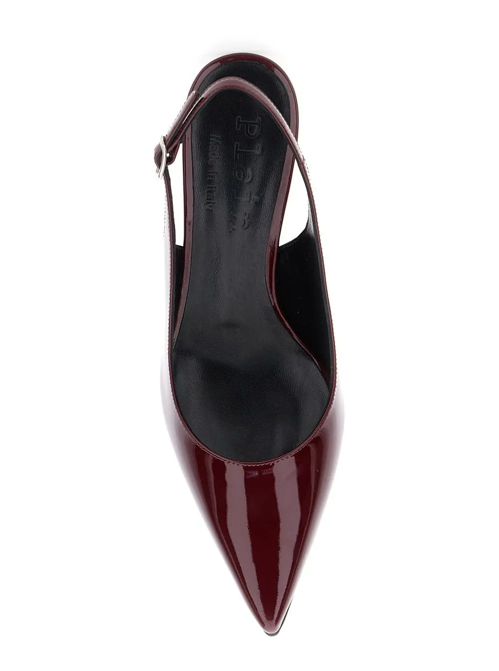 Plain Slingback Pointed-Toe Pumps