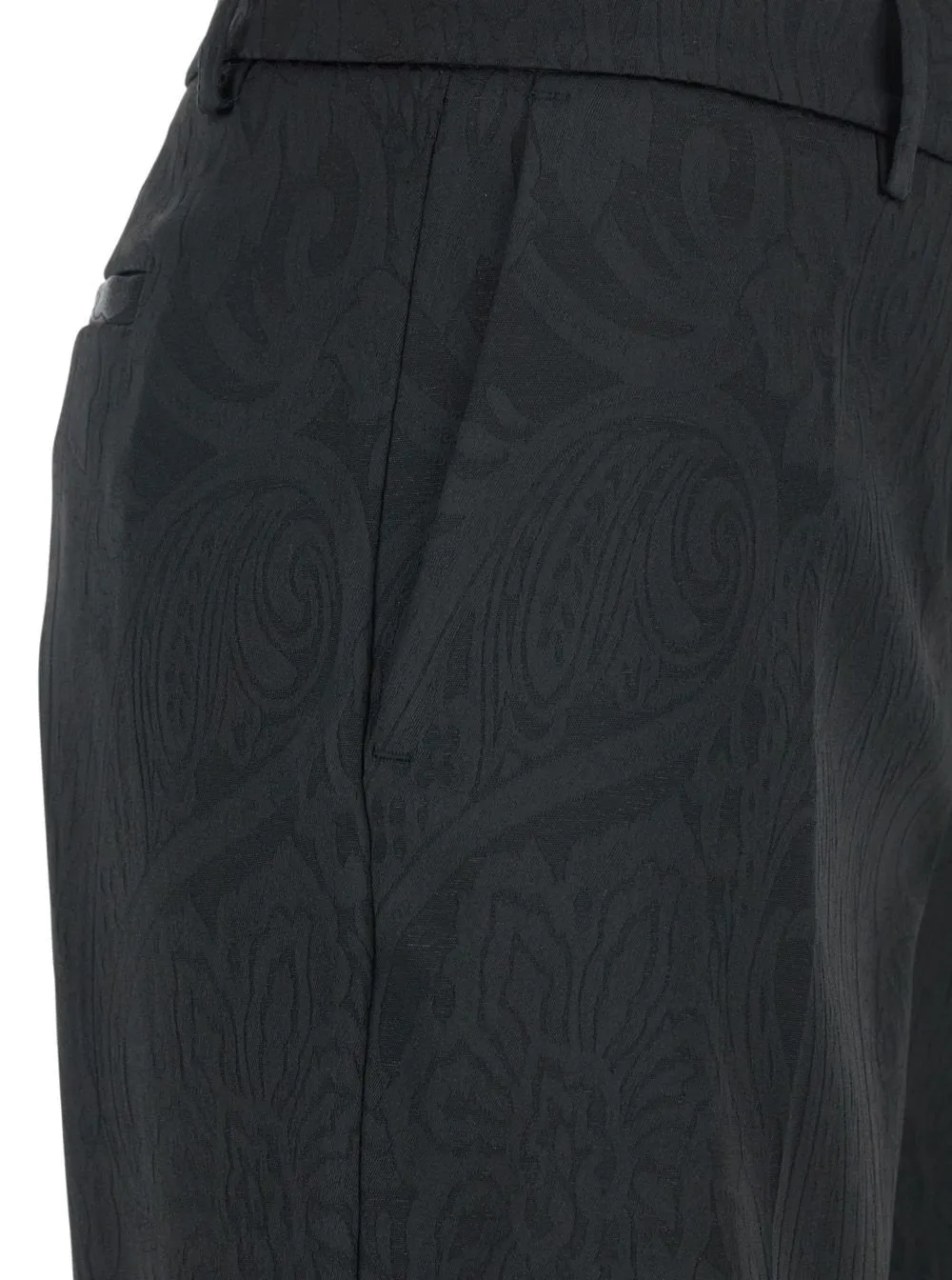 Plain Damask Effect Pants
