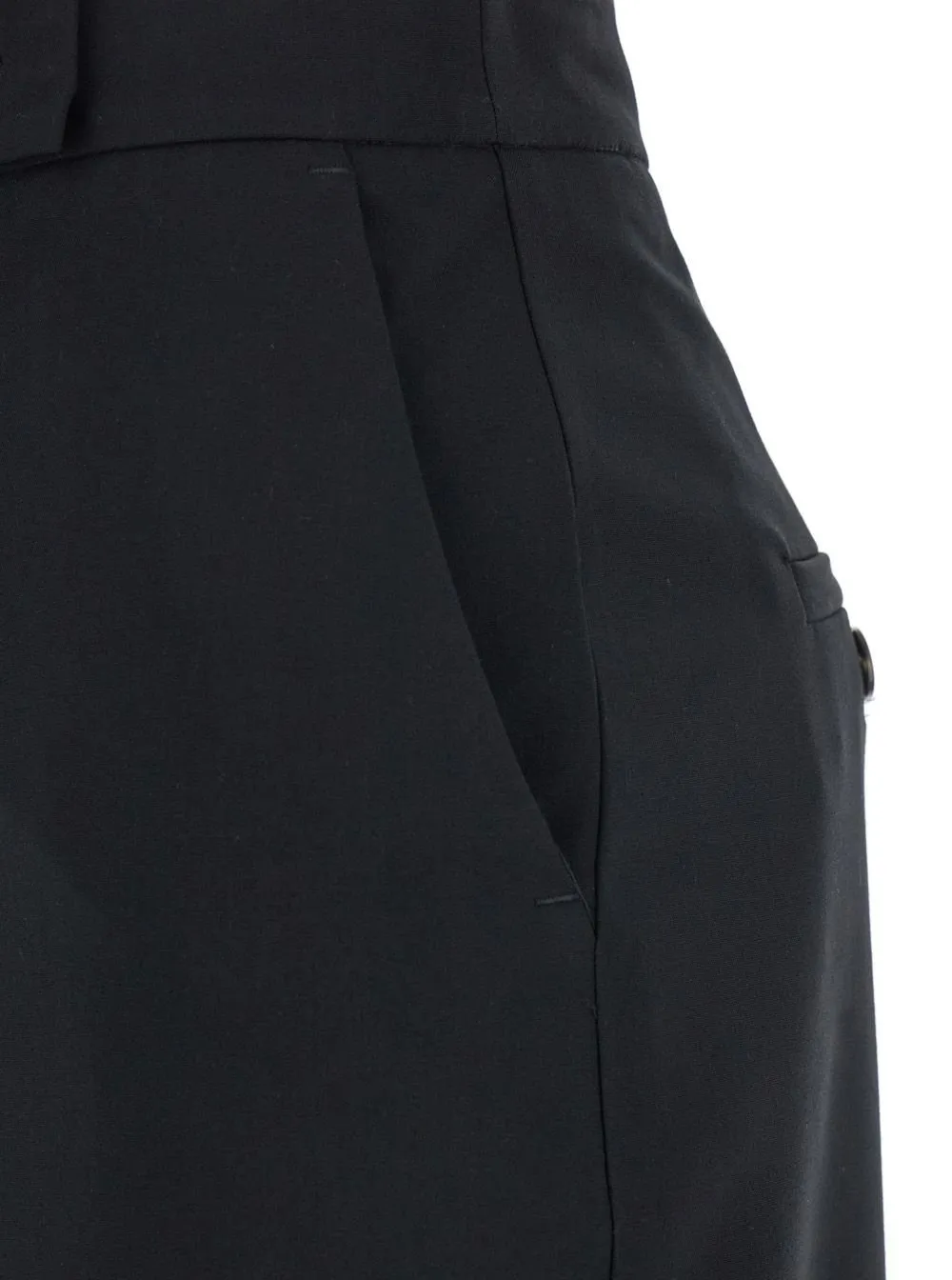 Plain Concealed-Slit Long Skirt