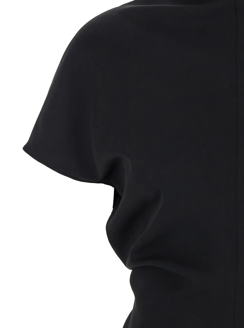 Plain High Neck Long Dress
