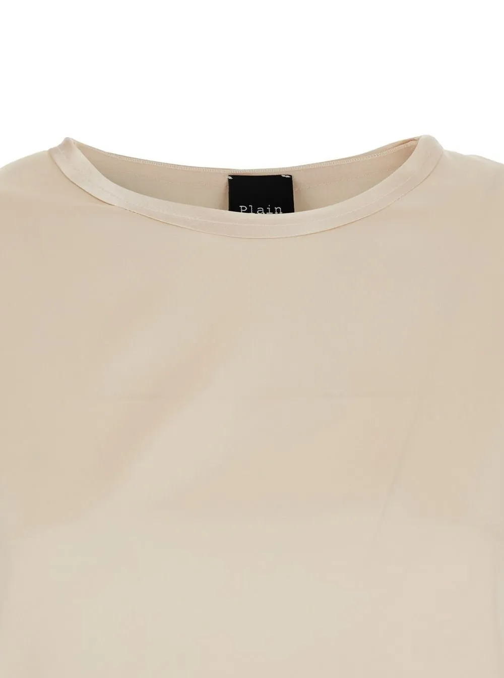 Plain Crewneck Long Sleeve Blouse