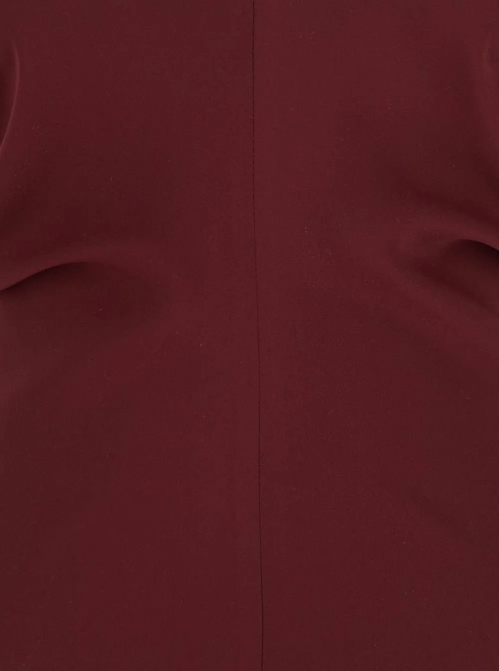 Plain V-Neck Tech Fabric Dress