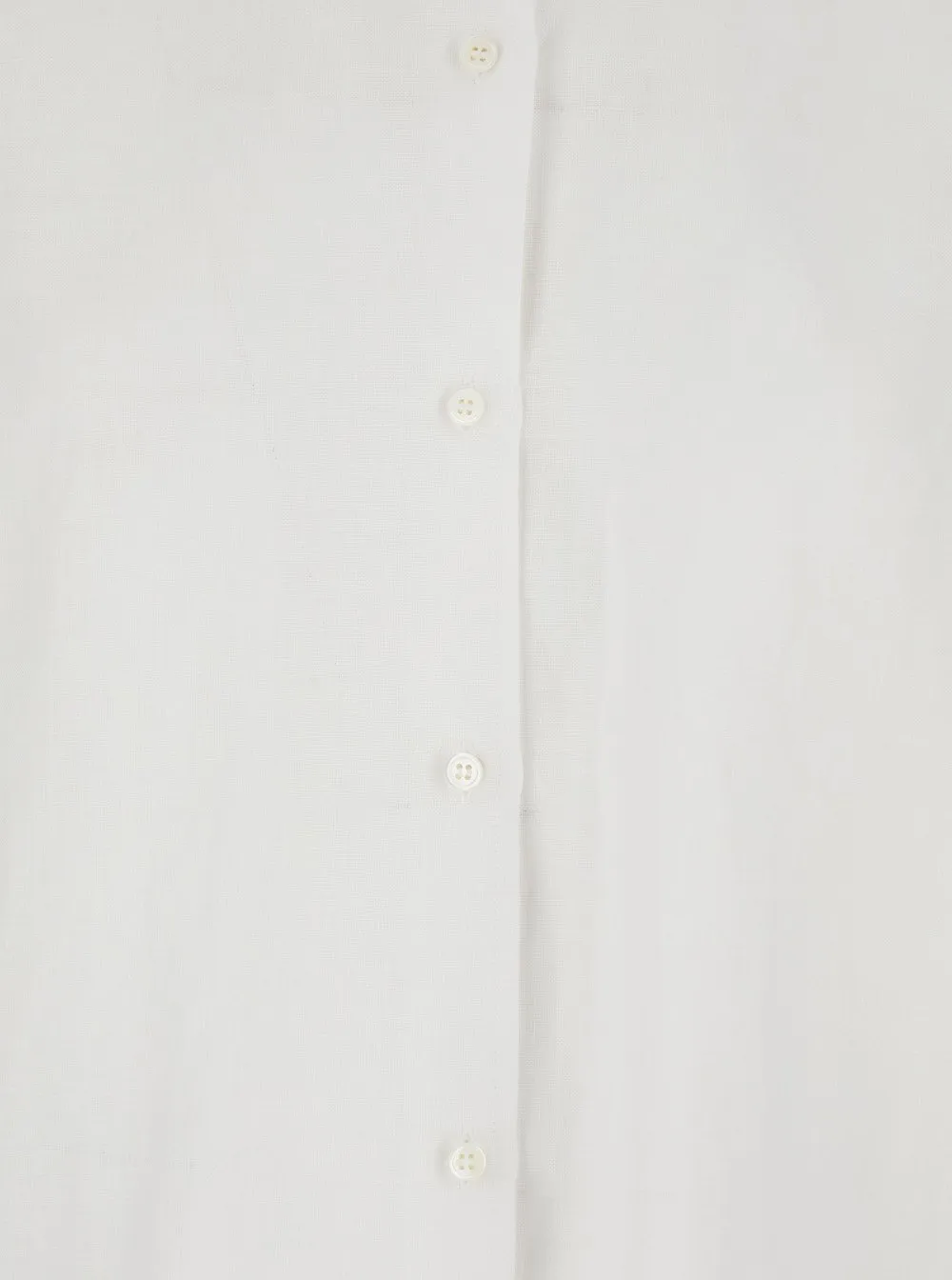 Plain Shirt With Classic Collar And Long Sleeves