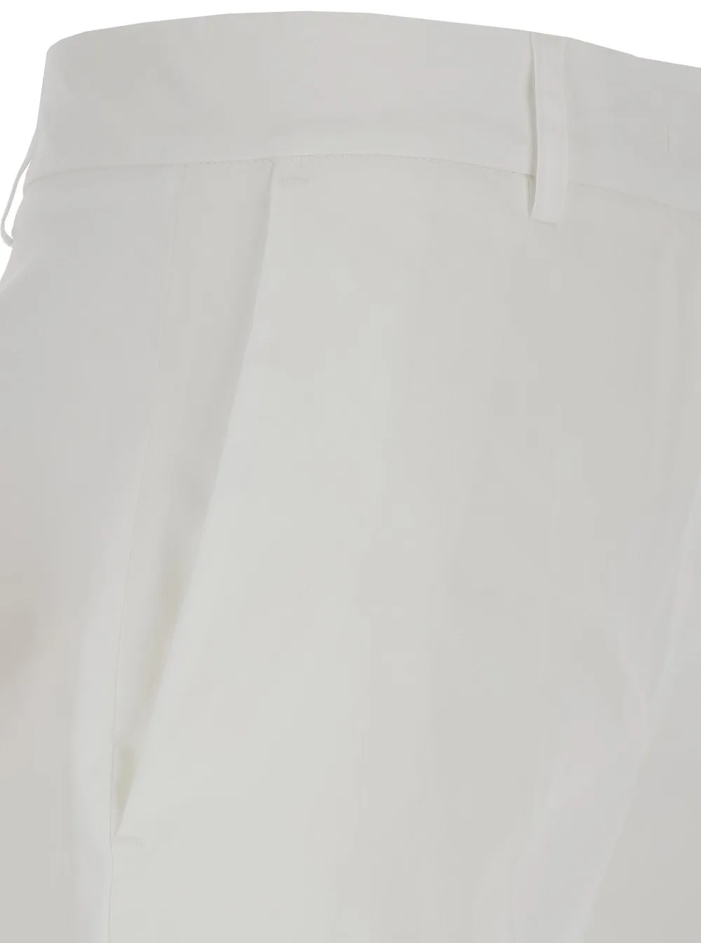 Plain Belted Shorts With Loops