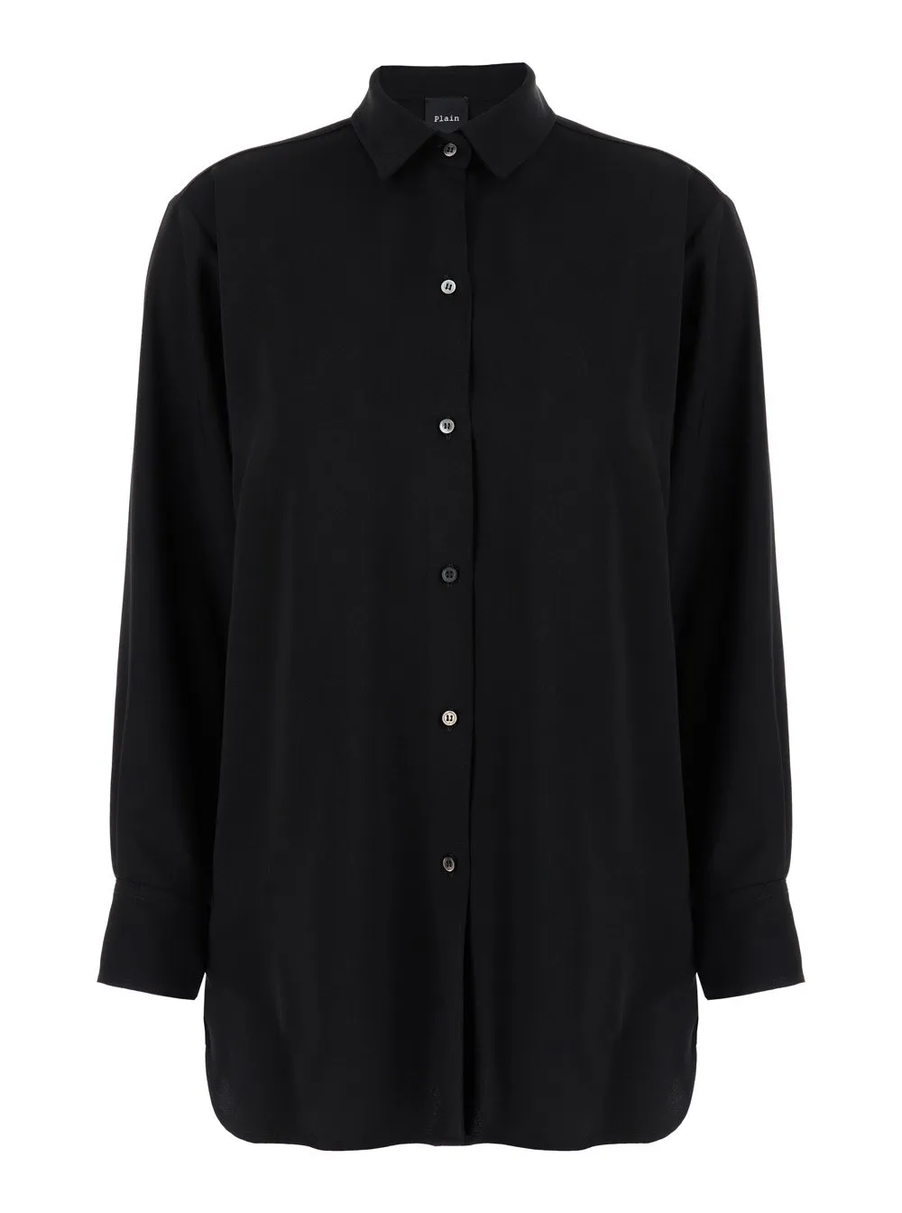 Plain Maxi Shirt With Buttons For Women
