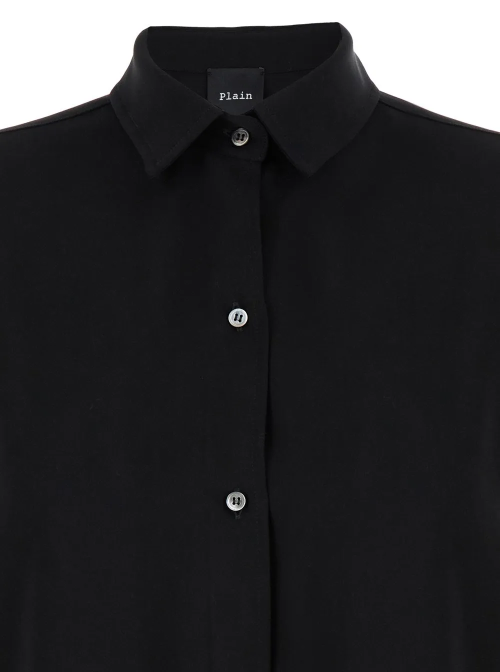 Plain Maxi Shirt With Buttons For Women