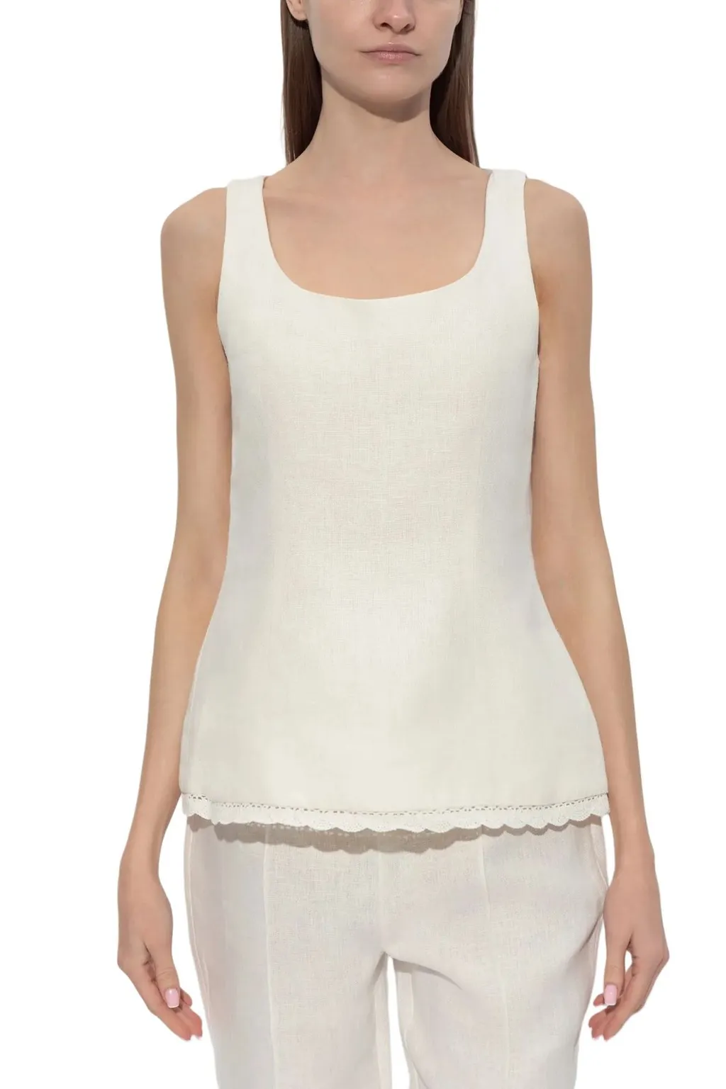 Posse Effi Scalloped Hem Top