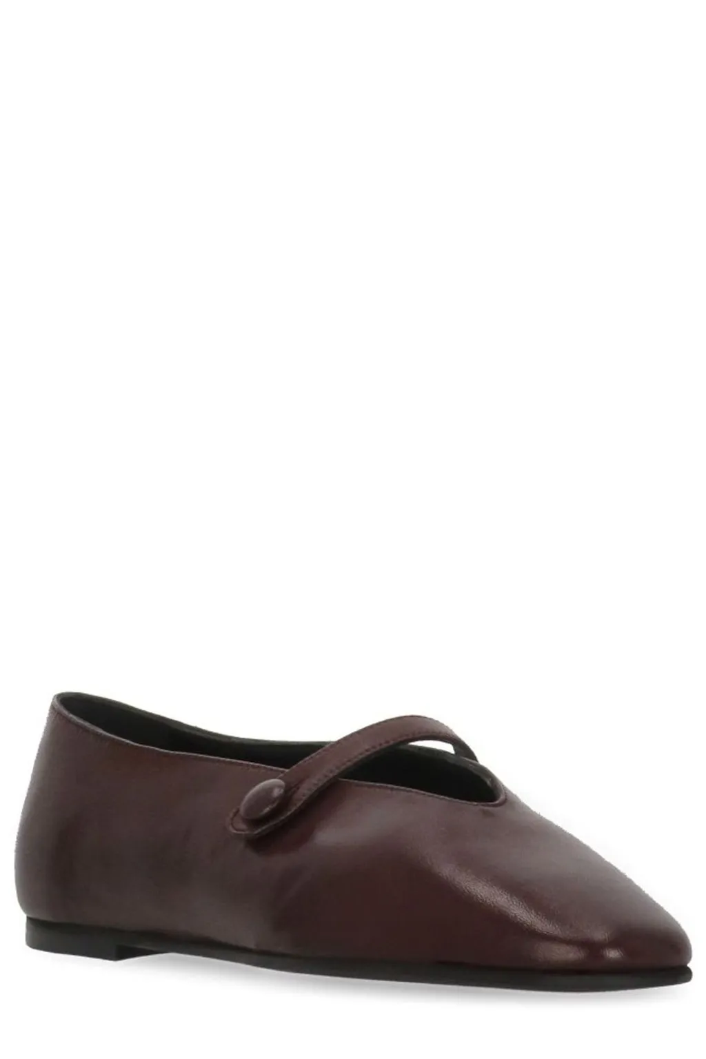 Poeve Strap Detail Flat Shoes