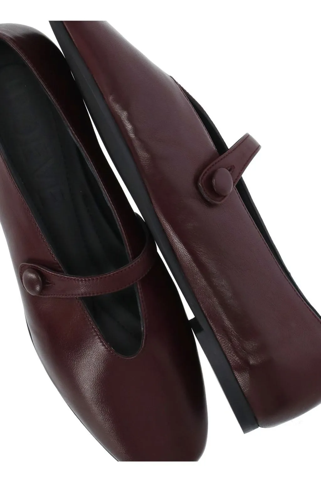 Poeve Strap Detail Flat Shoes