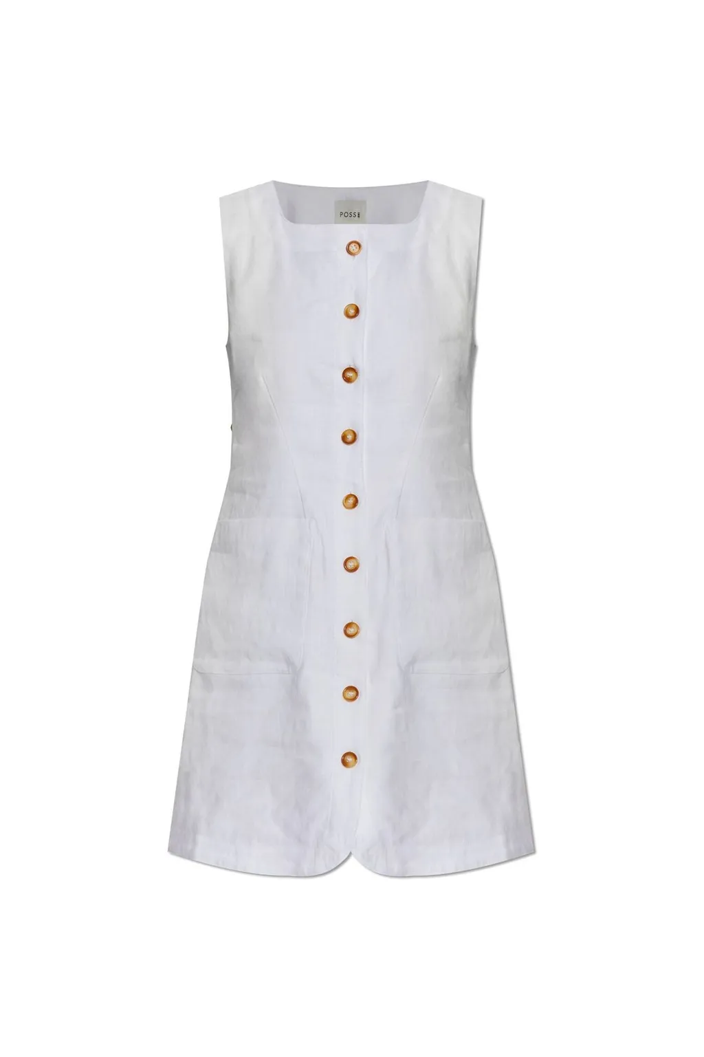Posse Square-Neck Sleeveless Mini Dress