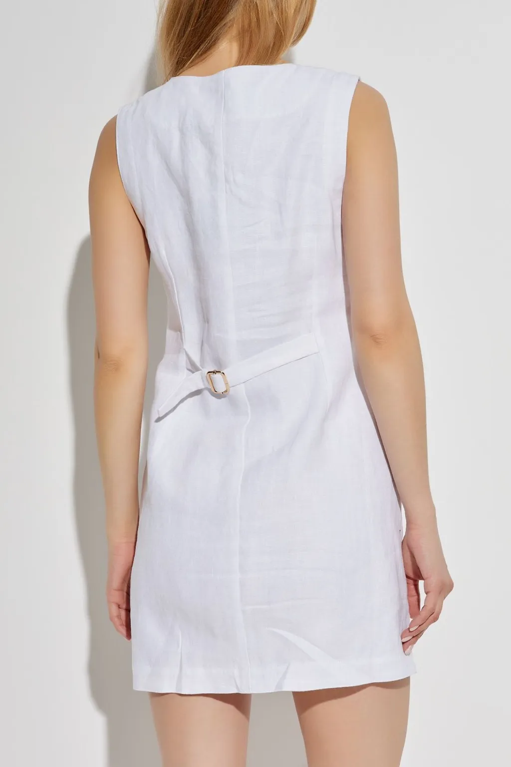 Posse Square-Neck Sleeveless Mini Dress