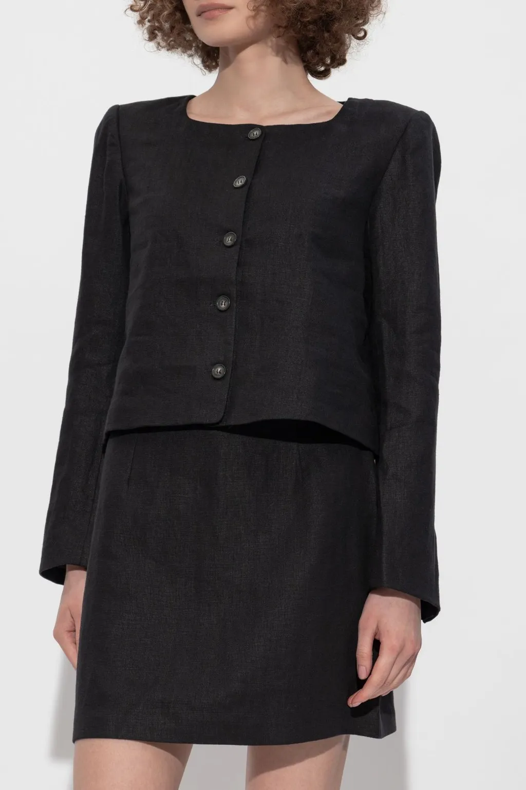 Posse Emma Square-Neck Buttoned Jacket