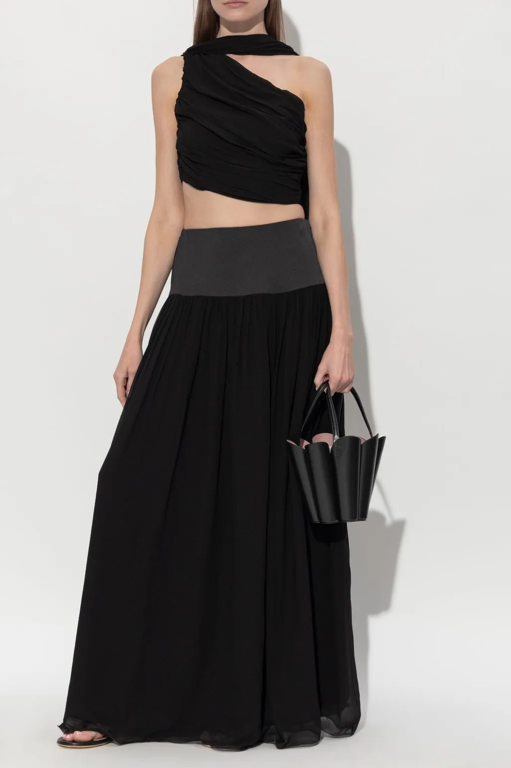 Posse Solene Draped One-Shoulder Top