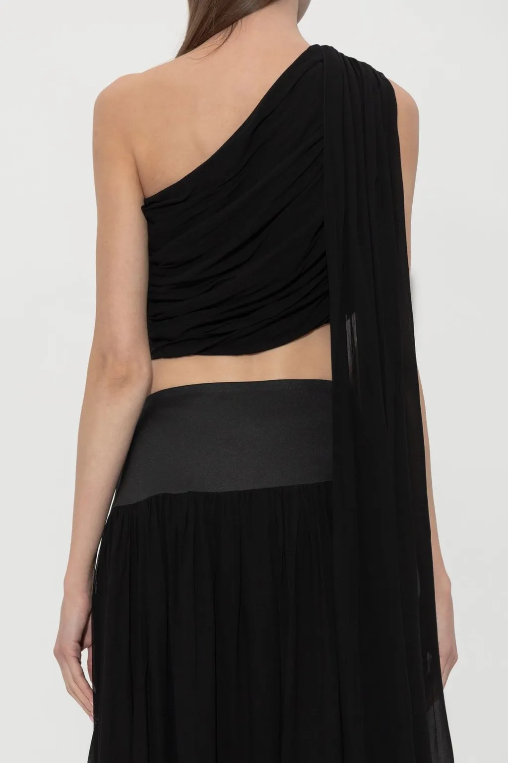 Posse Solene Draped One-Shoulder Top