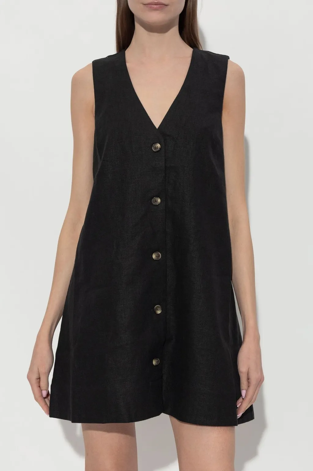 Posse Nancy Button-Front Mini Dress