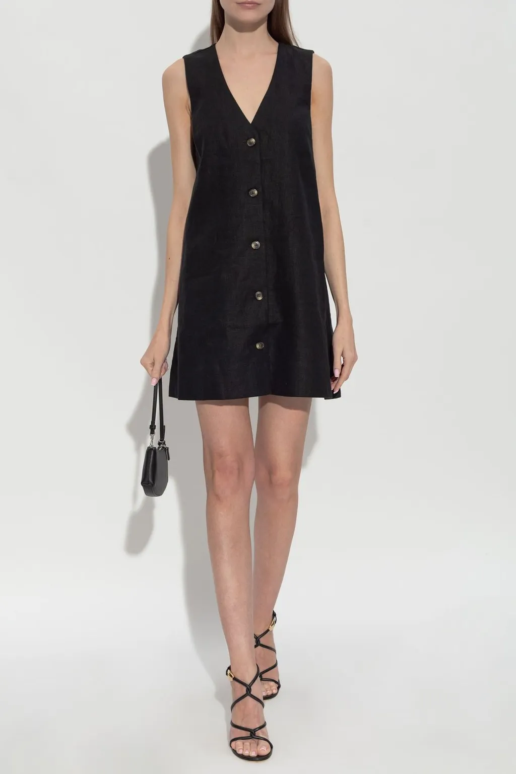 Posse Nancy Button-Front Mini Dress