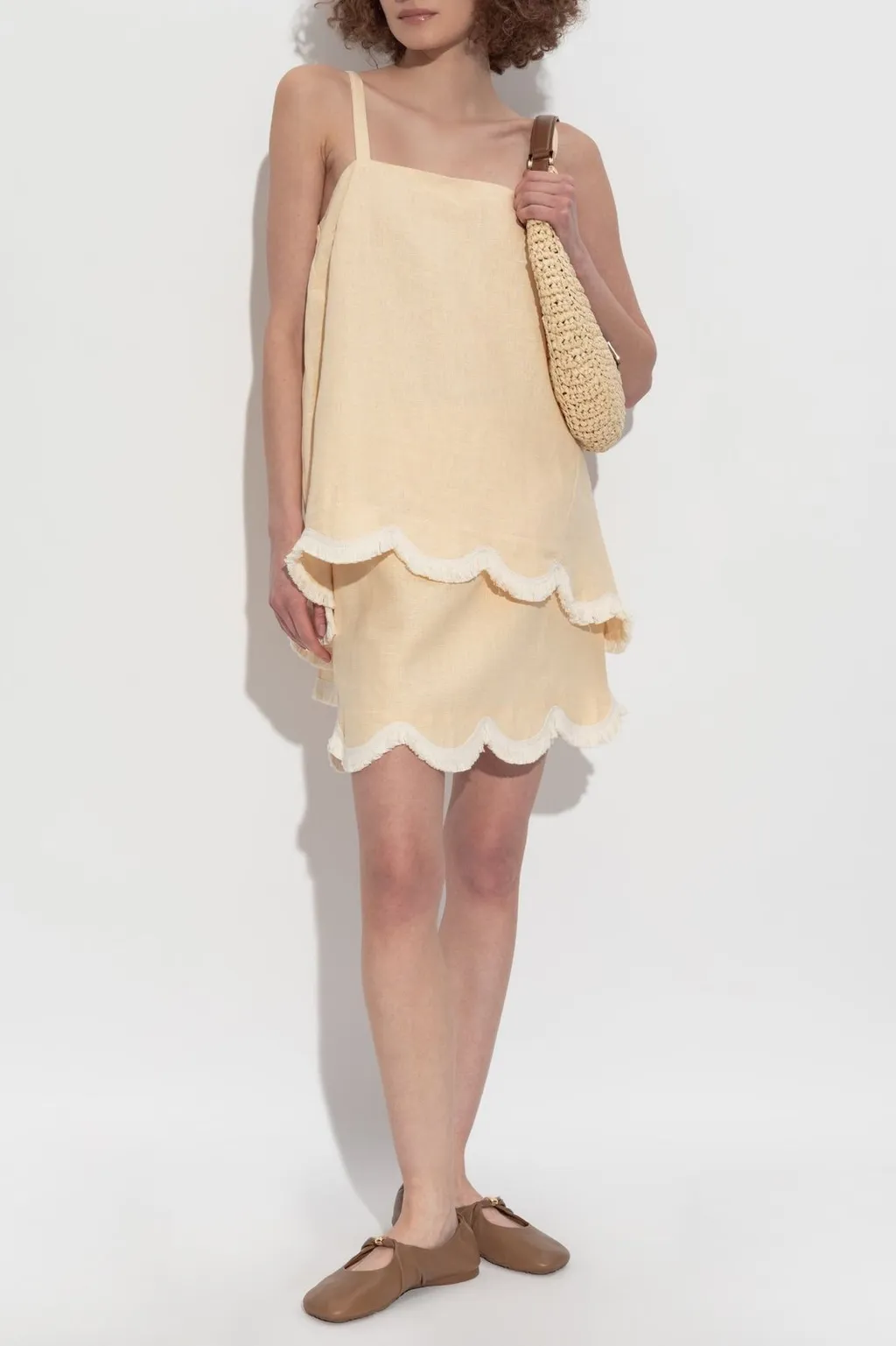 Posse Essie Scalloped Mini Skirt