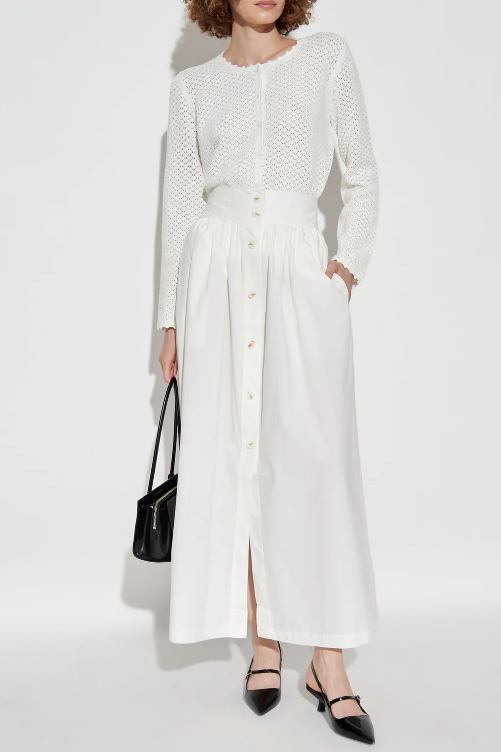 Posse Oscar Button-Front Skirt