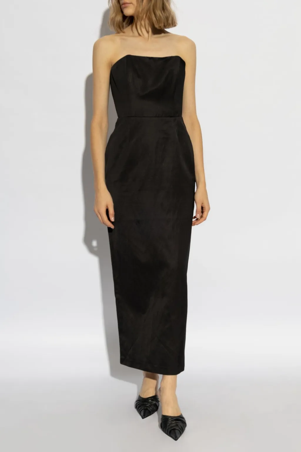 Posse Strapless Bow Detail Midi Dress