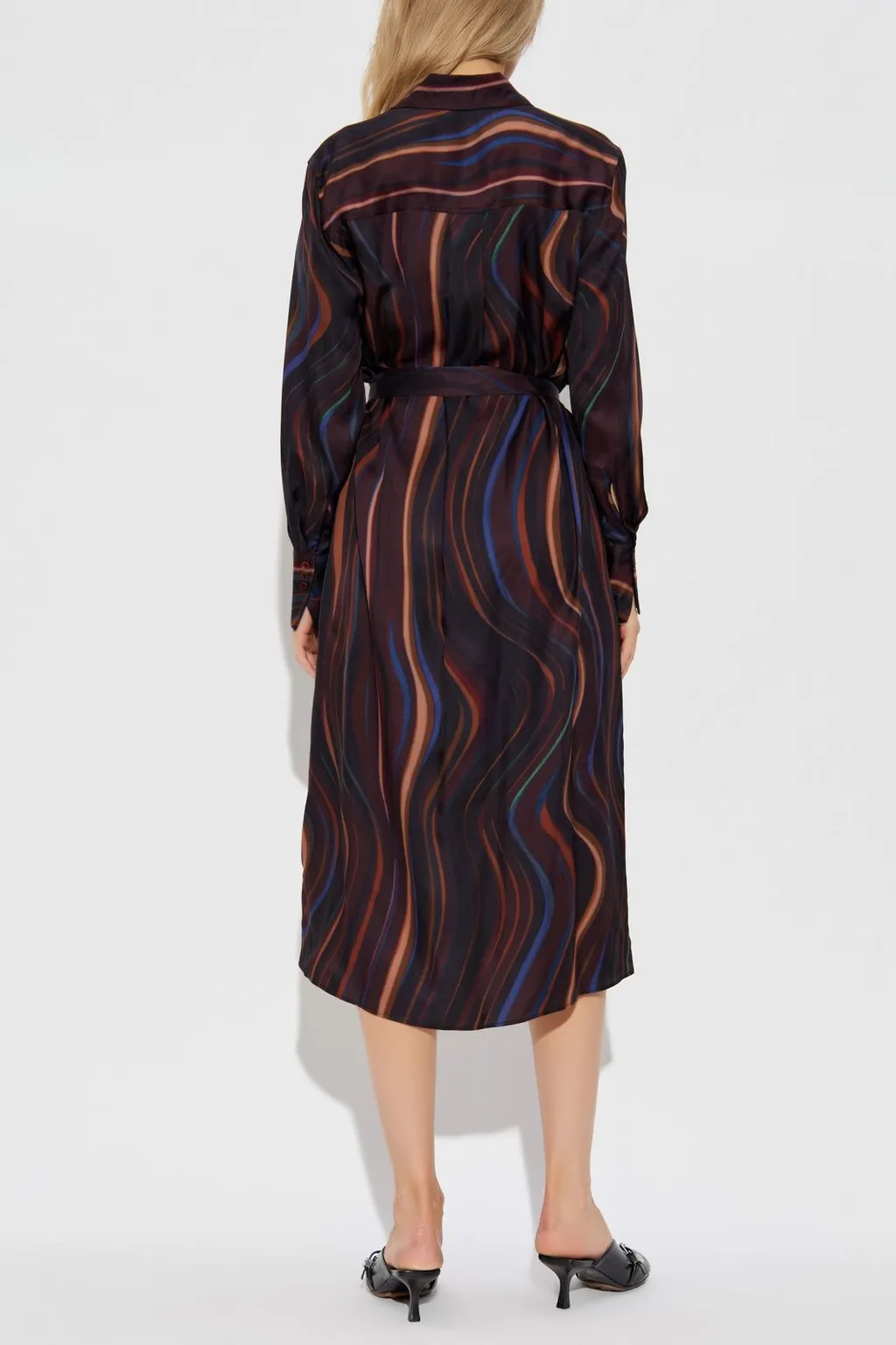 Ps Paul Smith Tied-Waisted Mini Dress