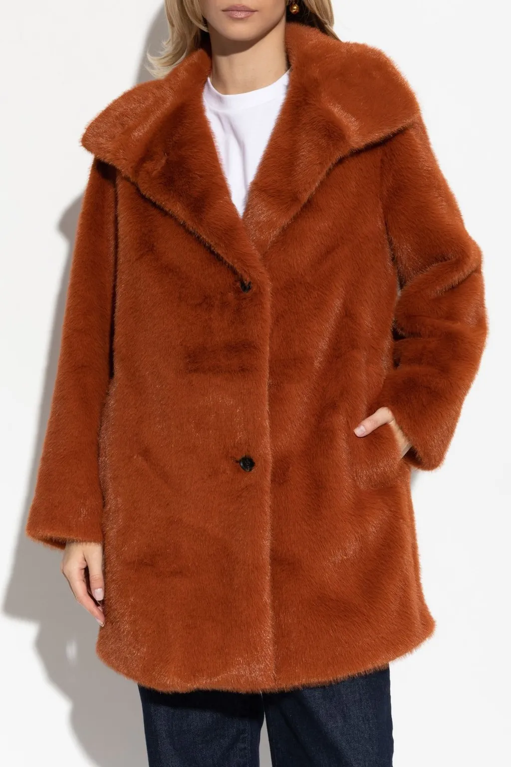 Ps Paul Smith Faux Fur Jacket