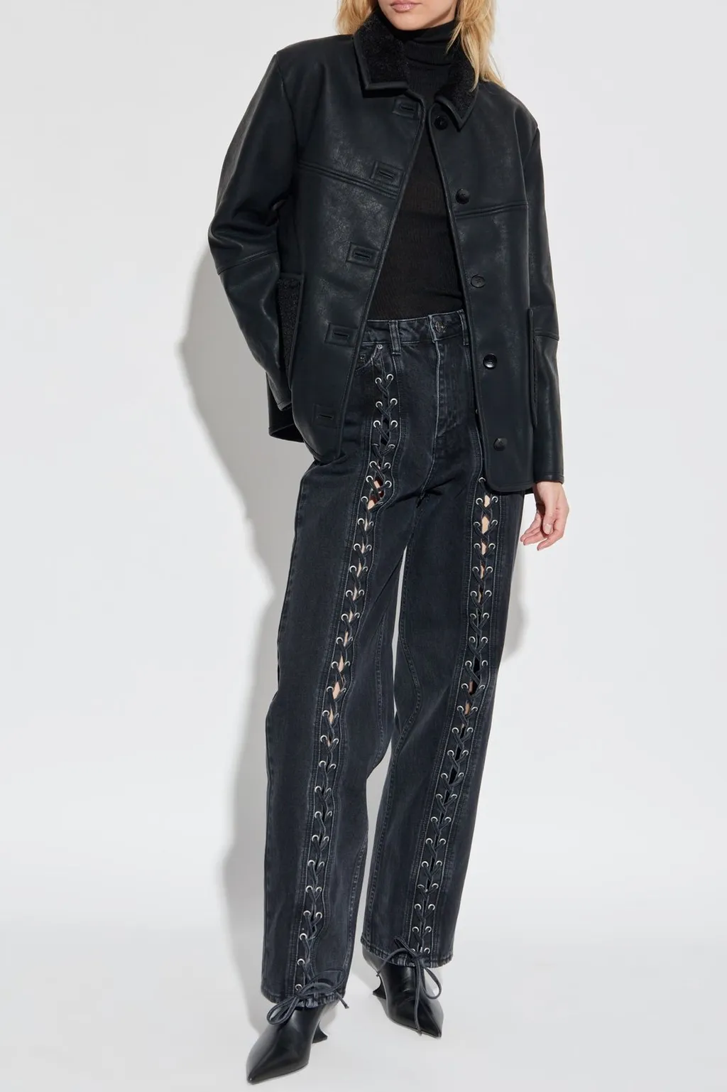 Ps Paul Smith Faux Shearling-Trim Jacket