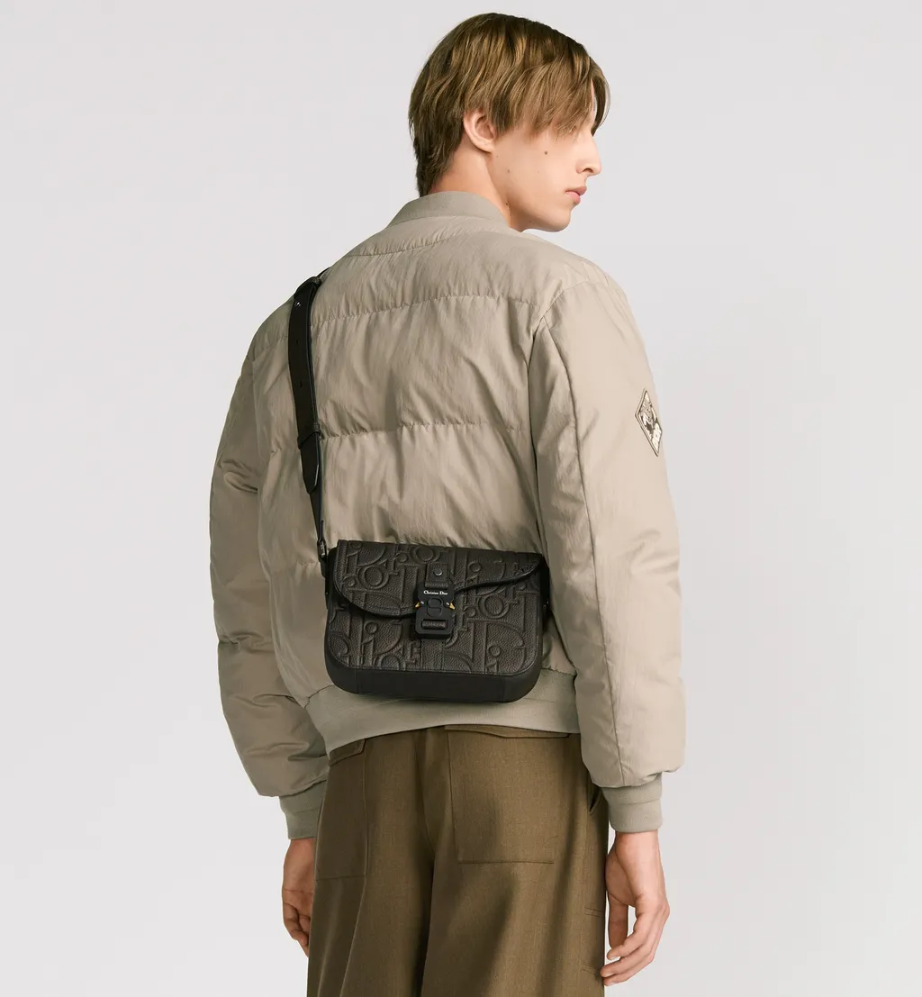 Small Saddle Messenger Bag With Flap