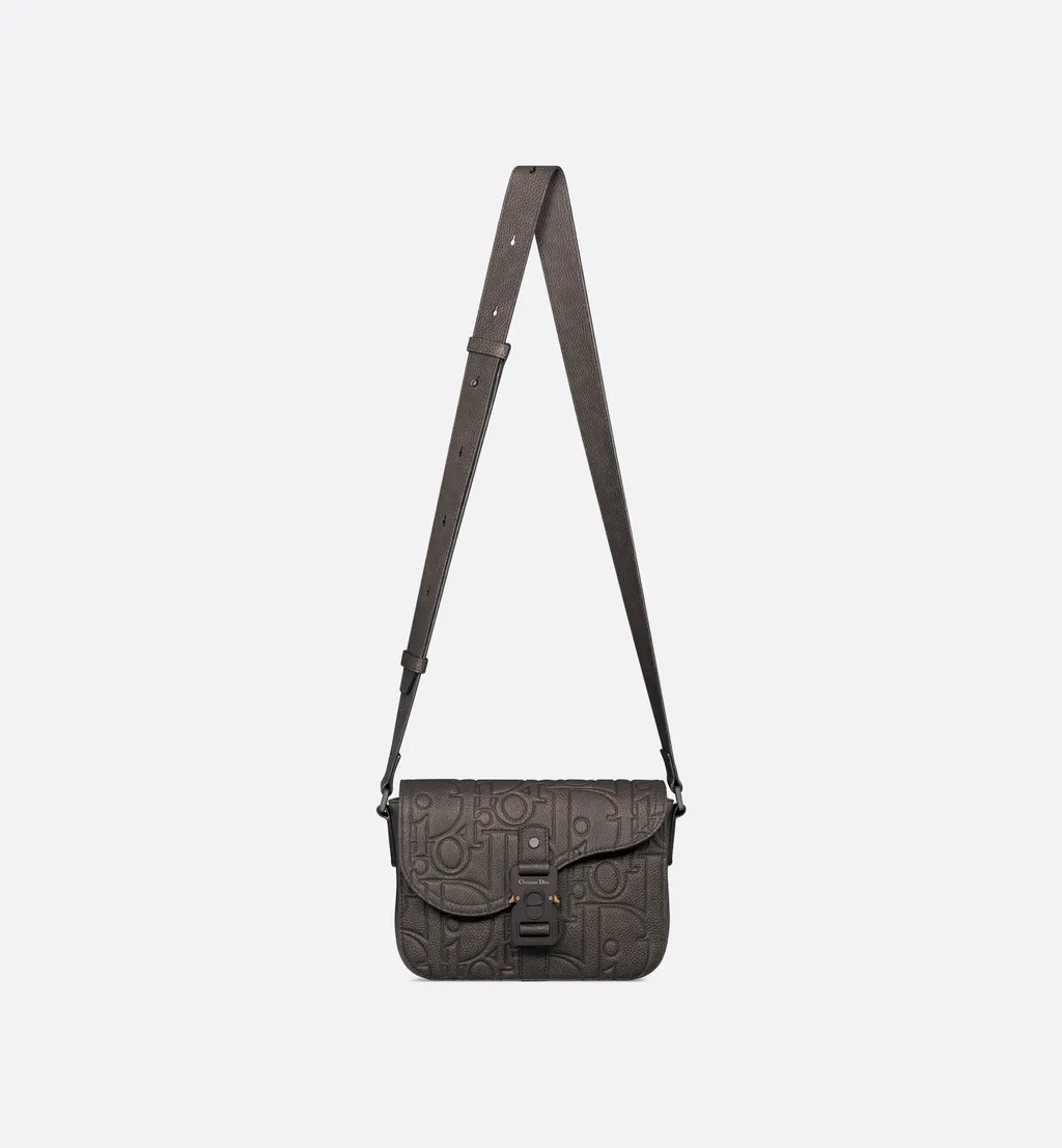 Small Saddle Messenger Bag With Flap