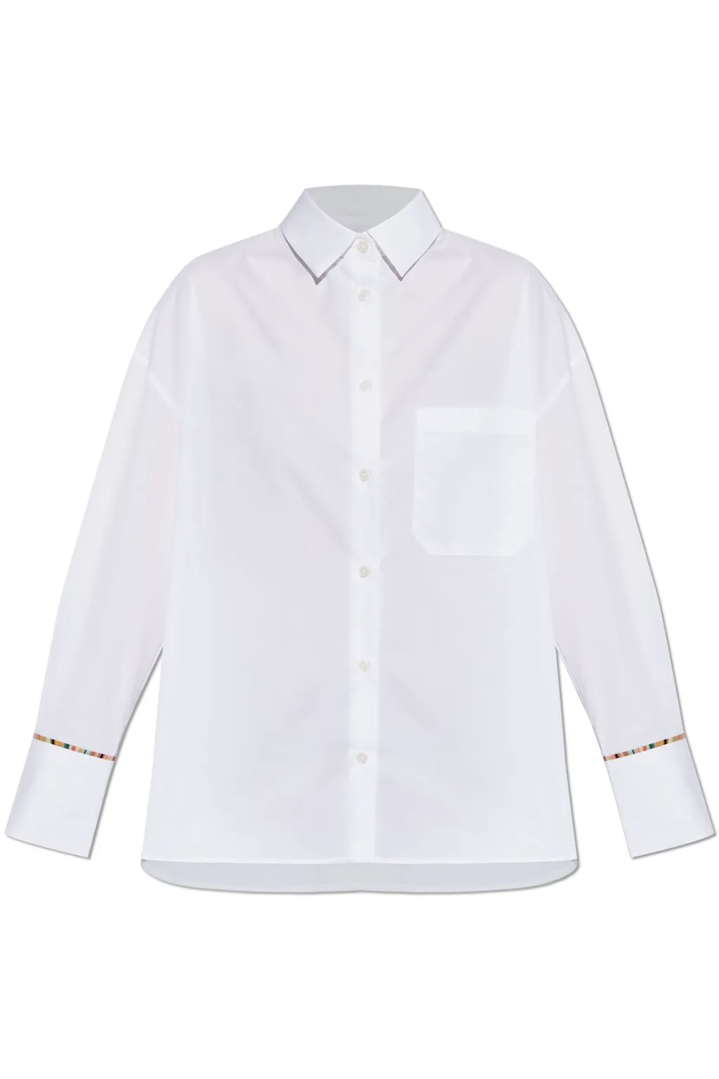 Ps Paul Smith Signature Stripe Detail Buttoned Shirt