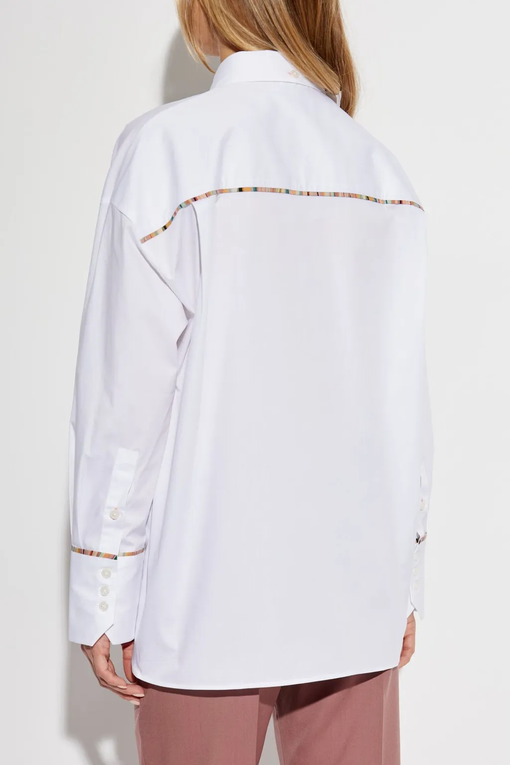 Ps Paul Smith Signature Stripe Detail Buttoned Shirt