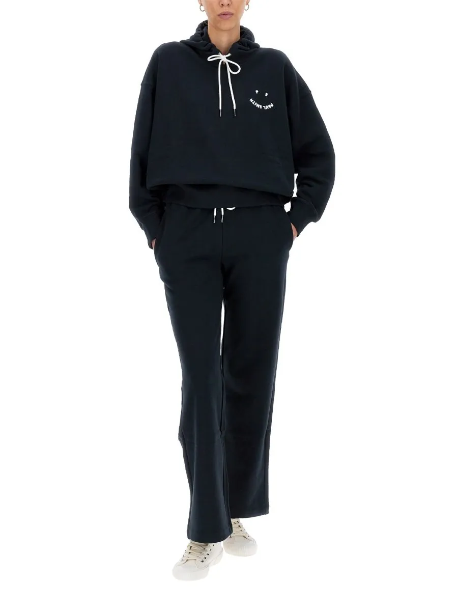 Ps Paul Smith Smiley Logo Drawstring Hoodie
