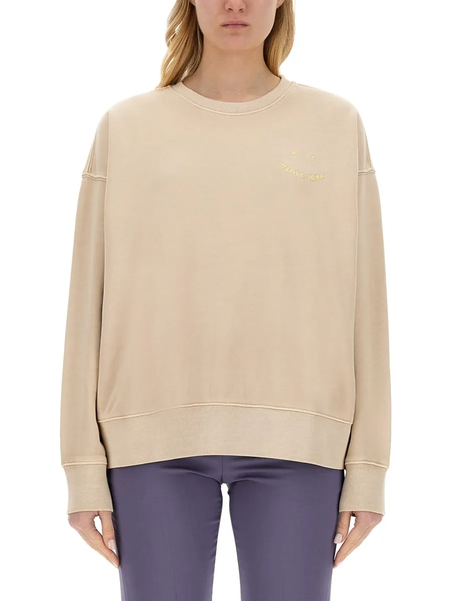 Ps Paul Smith Logo Embroidered Crewneck Sweatshirt