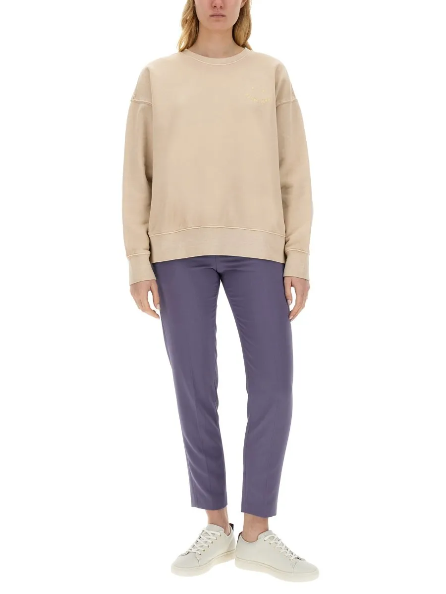Ps Paul Smith Logo Embroidered Crewneck Sweatshirt
