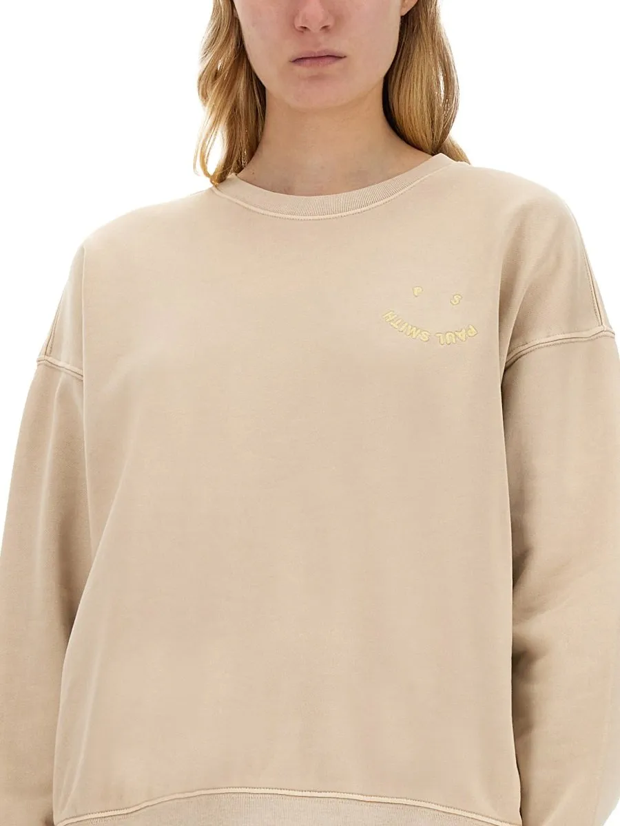 Ps Paul Smith Logo Embroidered Crewneck Sweatshirt