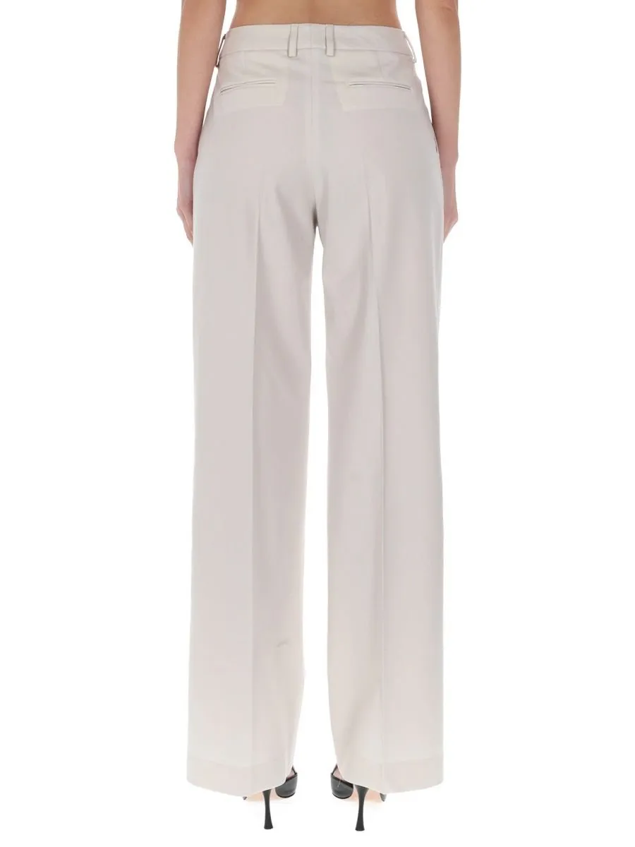 Pt Torino Pleated Wide-Leg Pants