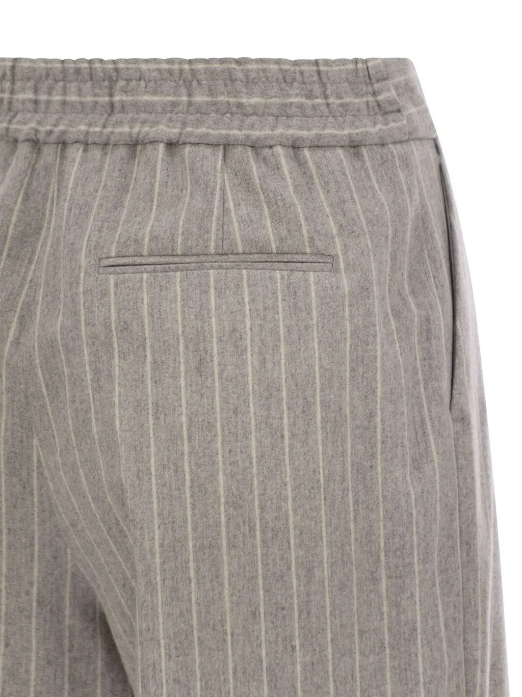 Pt Torino Pinstripe Wool-Cashmere Pants