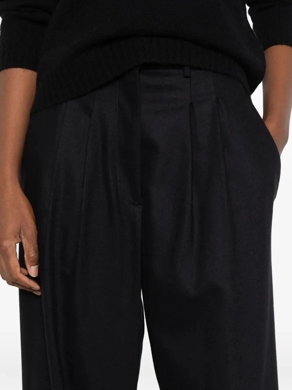 Pt Torino Frankie Wool Wide-Leg Pants
