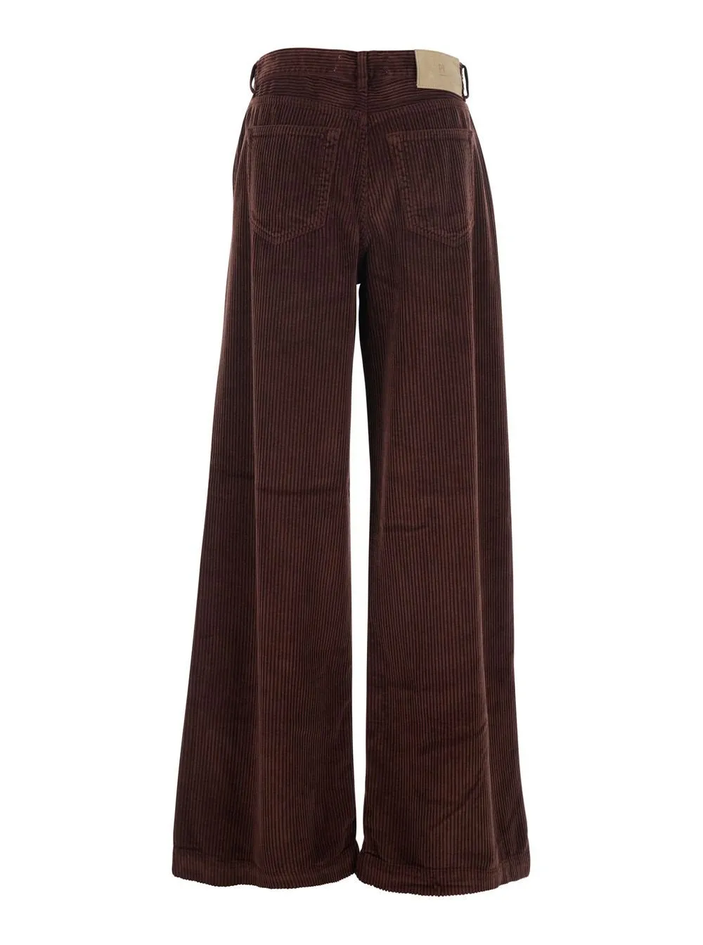 Pt Torino Corduroy Logo Patch Pants