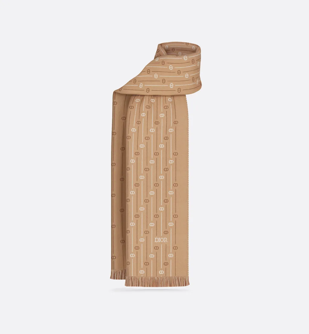 Cd Icon Striped Scarf