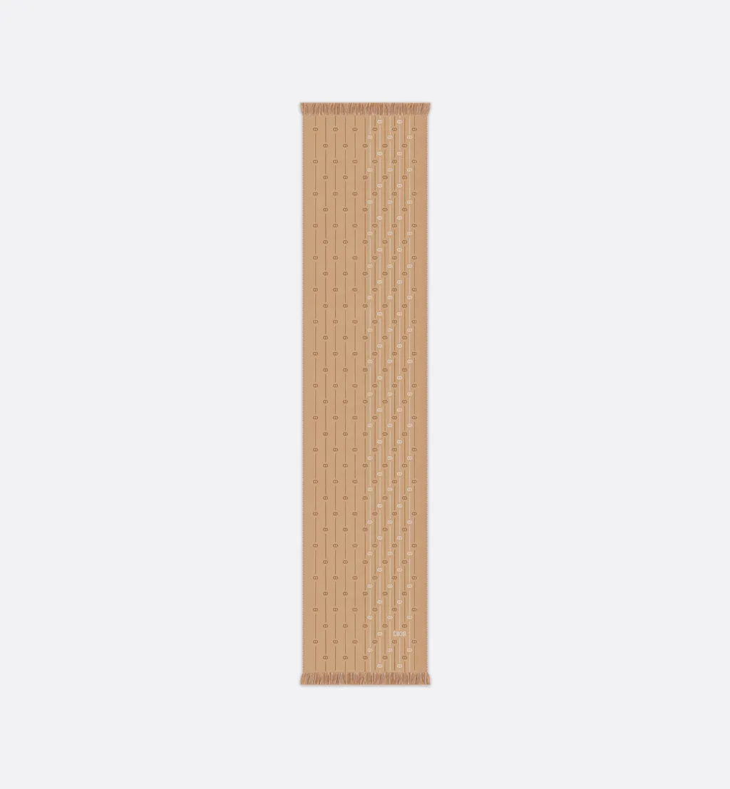 Cd Icon Striped Scarf