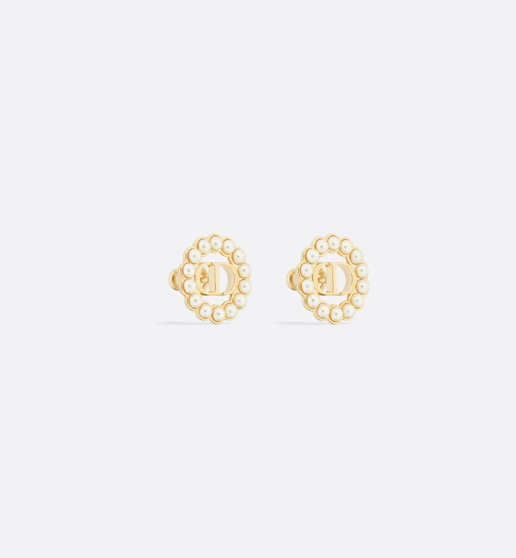 Petit Cd Circle Stud Earrings
