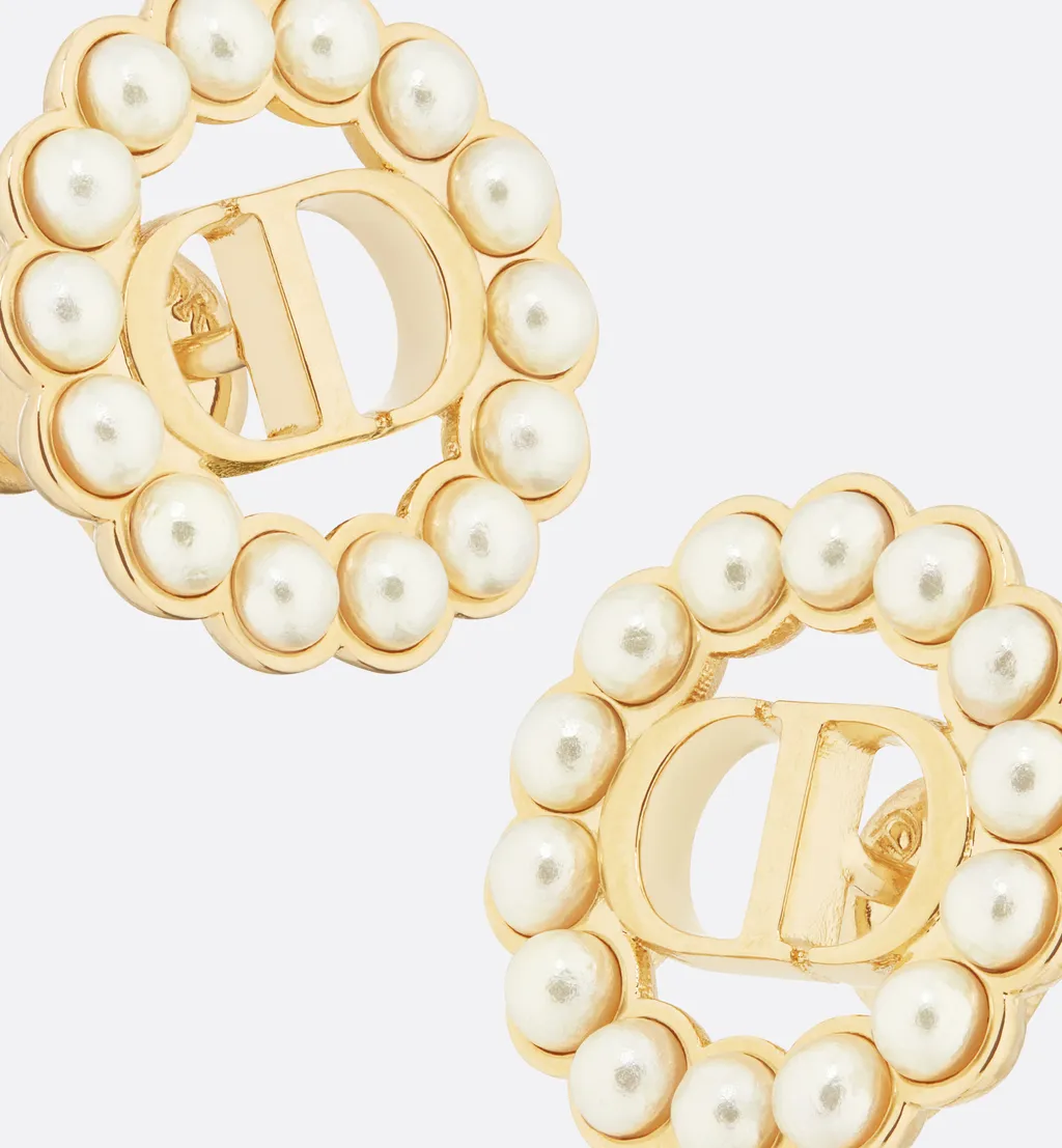 Petit Cd Circle Stud Earrings