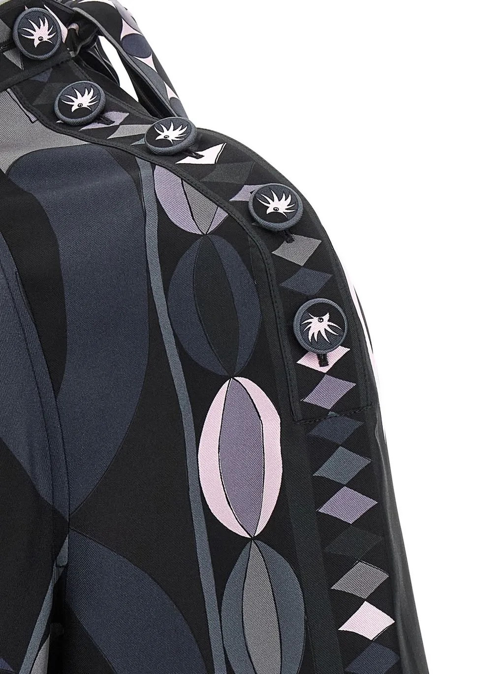 Pucci Geometric-Printed Long-Sleeved Dress