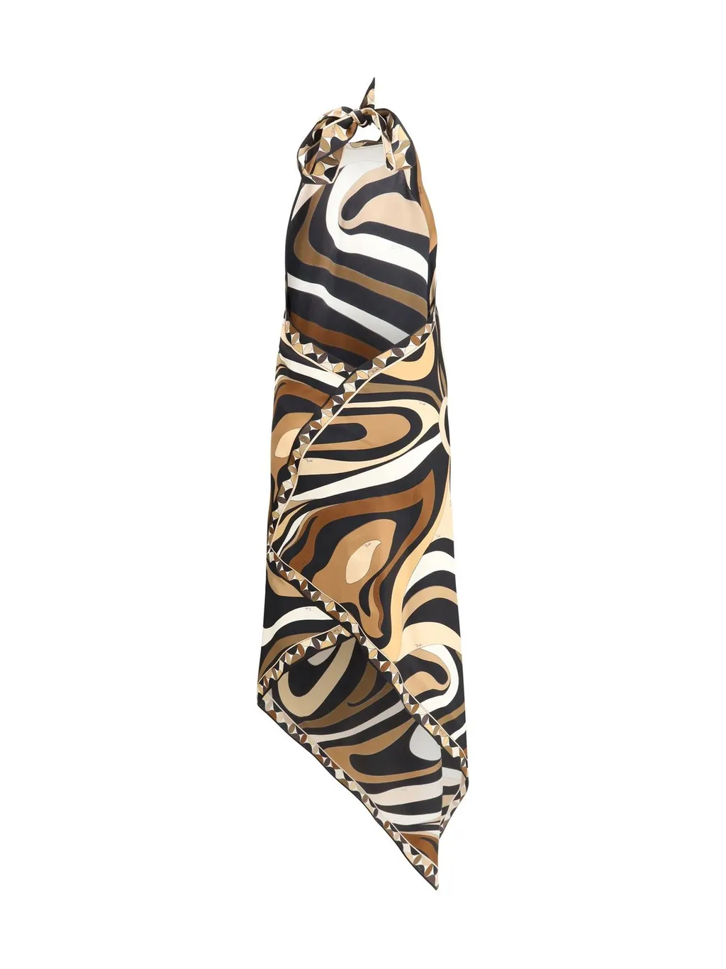 Pucci Marmo Printed Halterneck Long Dress