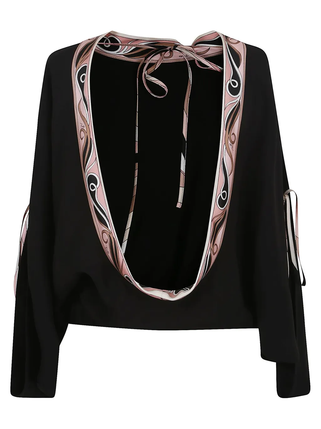 Pucci Pattern-Printed Cape Blouse