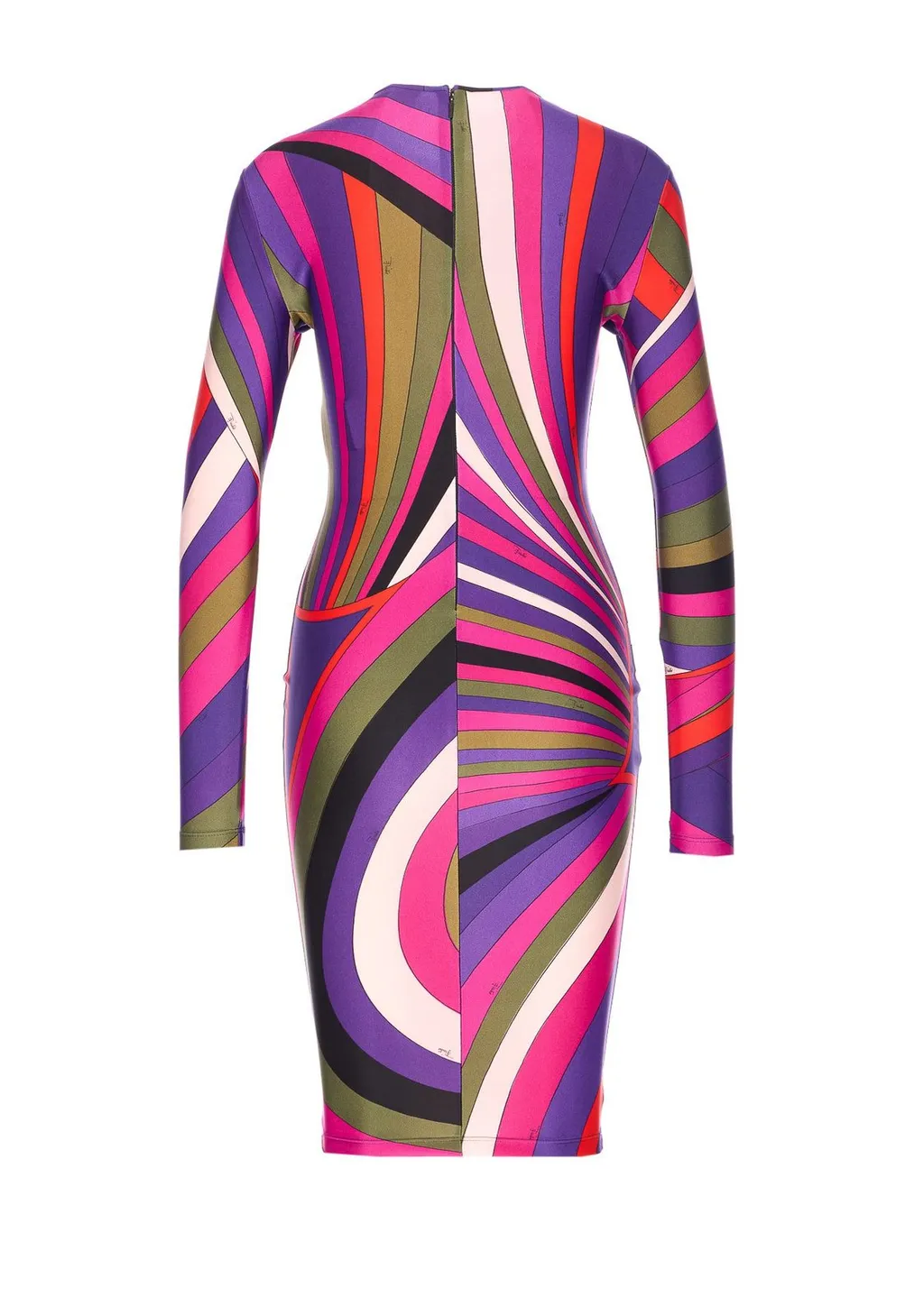 Pucci Iride Printed Long Sleeved Dress